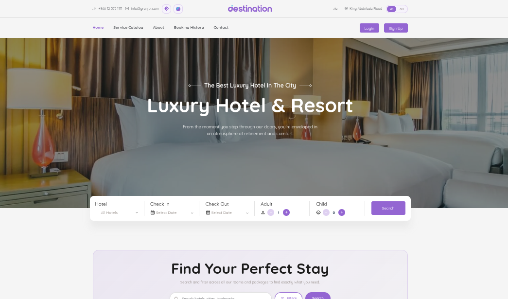 My-Destination — Multi-Tenant Hospitality Management Platform logo